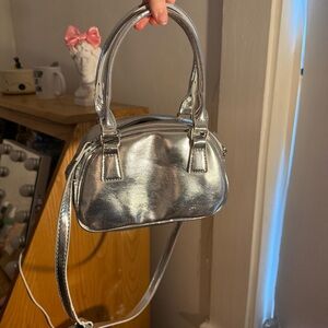 Silver Women's Handbag